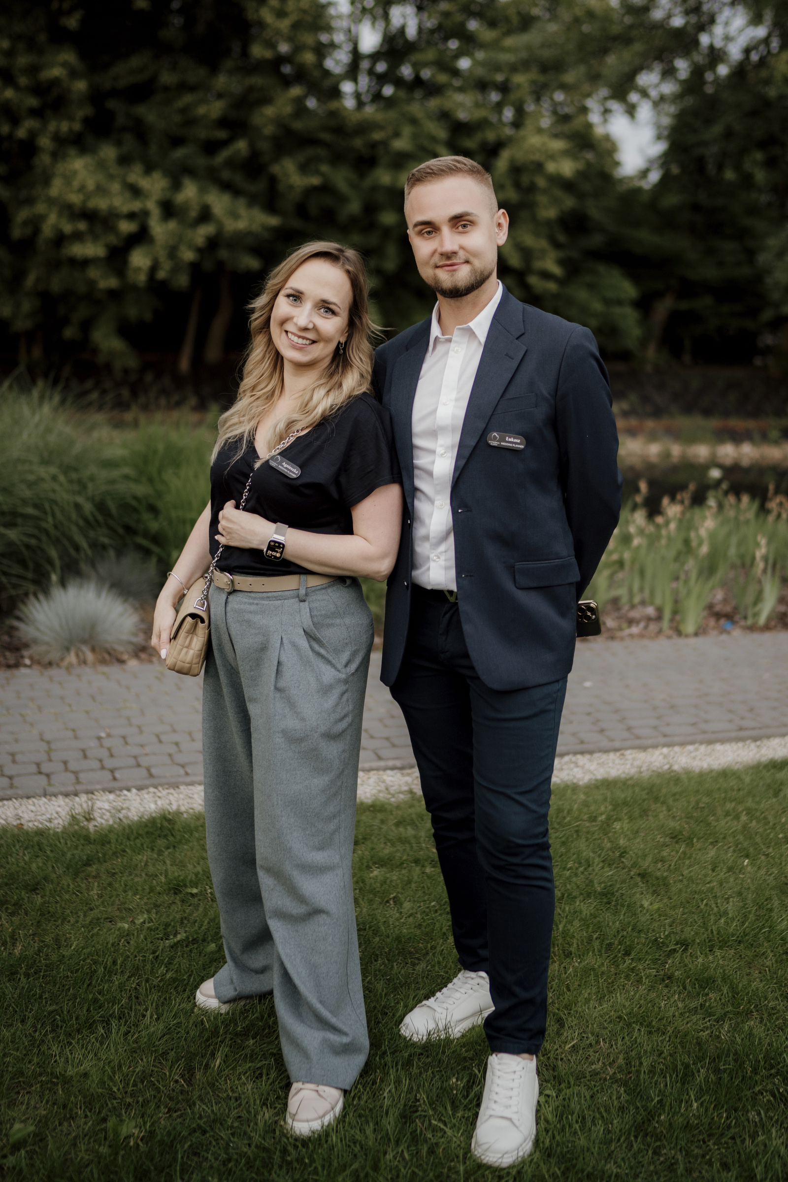 Agnieszka i koordynator w dniu realizacji ślubu